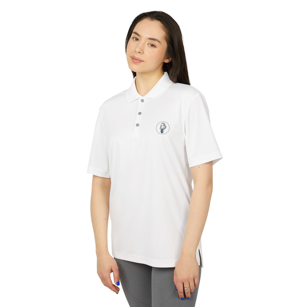 Performance Polo — Minimal Golf Emblem